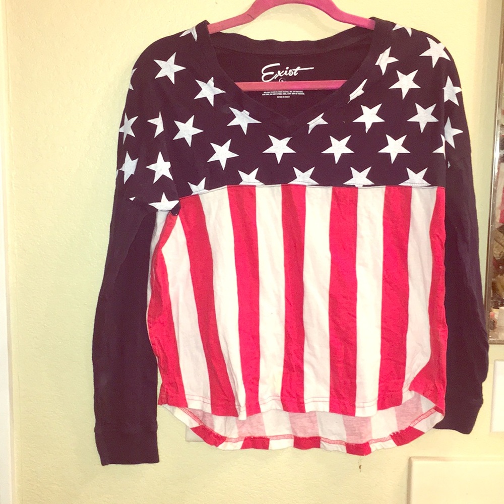 American flag blouse